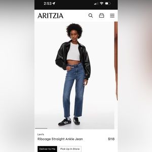 Levi’s Ribcage Ankle Straight Jean Medium Wash